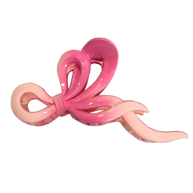 Wholesale Gradient Bow Hairpin Shark Grip Clip